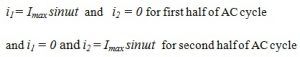 Equation 23 Full wave rectifier circuit