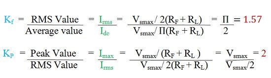 equation 4 half wave rectifier