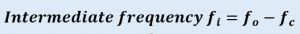 intermdiate frequency