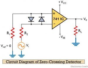 circuit diagram of zero-crossing detector