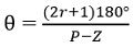 equation for angle of asymptotes