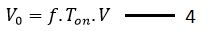 equation for output voltage of chopper circuit 2