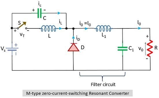 M-type zero-current-switching resonant converter